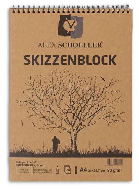 Alex Schoeller Spiralli Kraft Bloklar A4 (90 Gr)