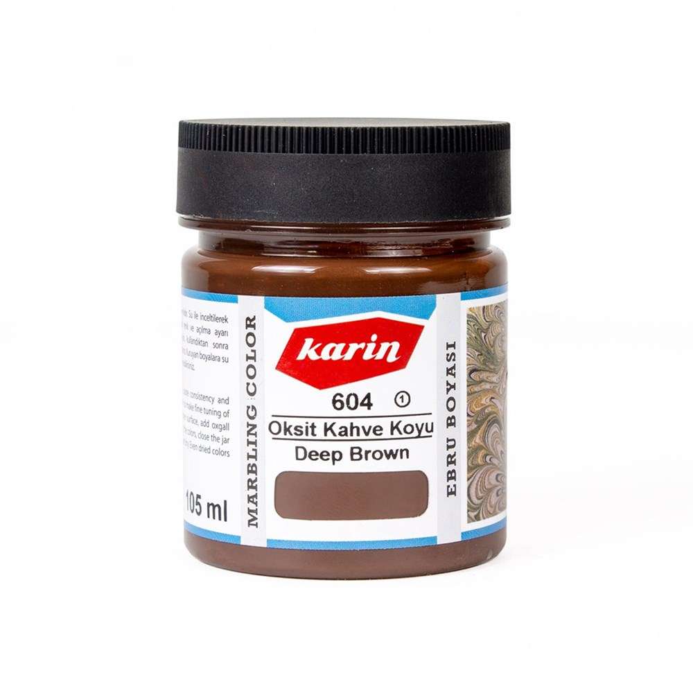 Karin Ebru Boyası Oksit Koyu Kahve(604) 105ml