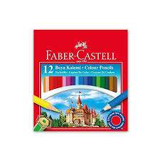 Faber-Castell 12'Li Yarım Boy Kuru Boya Kalemi