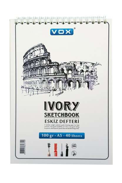 VOX Ivory Eskiz Defteri 100gr-A5-40 Sayfa