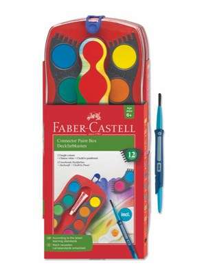Faber-Castell 12'Li Değiştirilebilir Tablet Sulu Boya