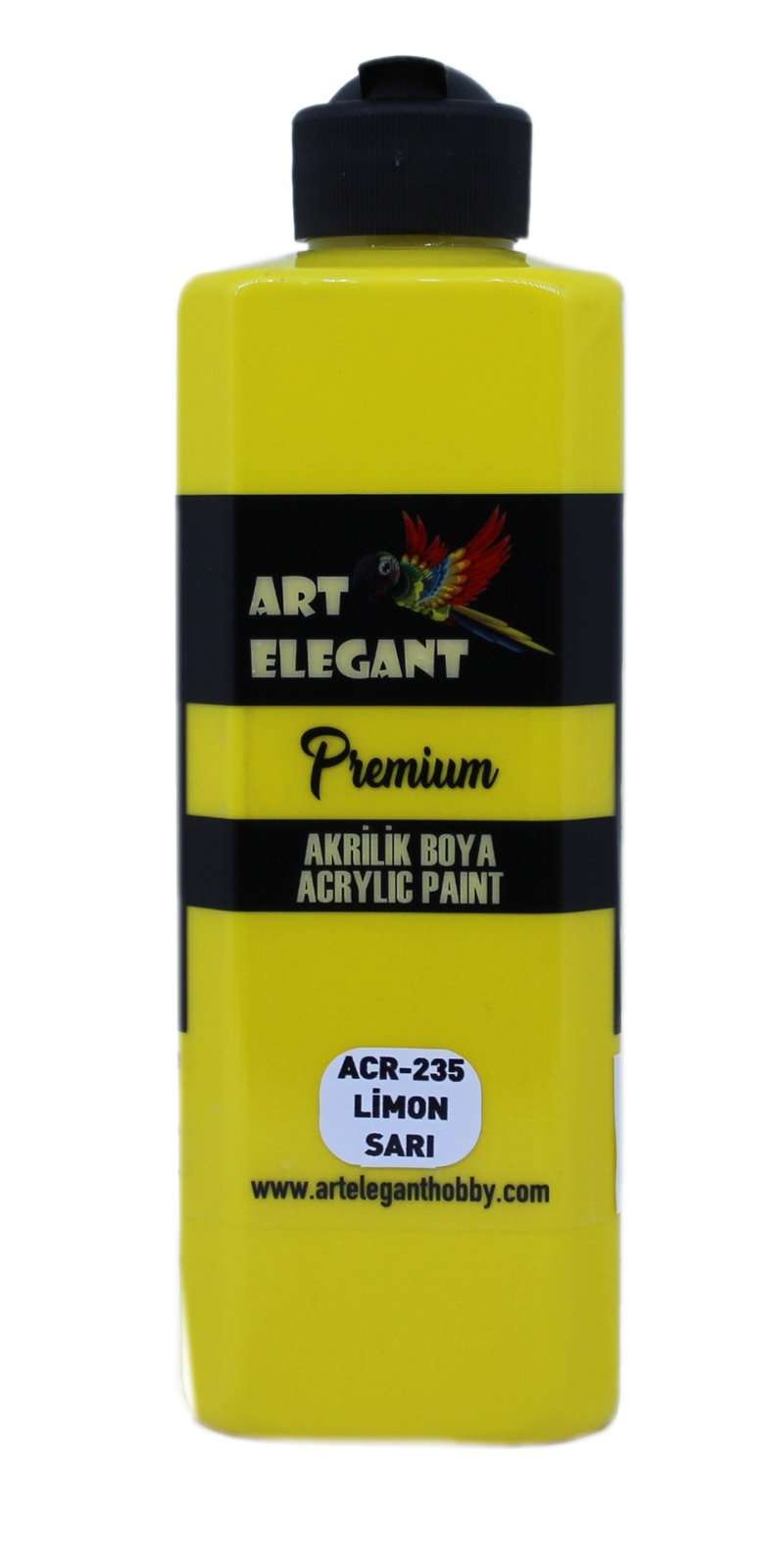 Art Elegant Akrilik Boya 500 mL Limon Sarı