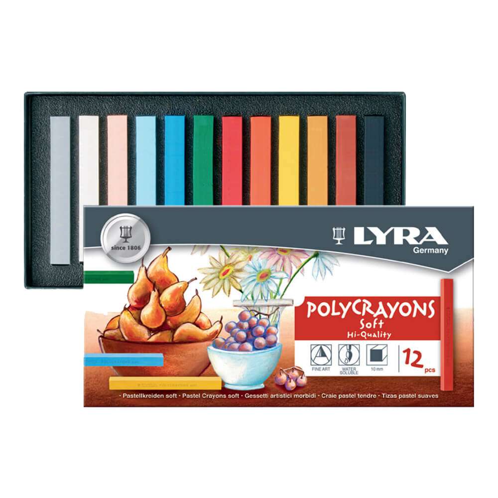 LYRA Polycrayons Soft Pastel 12'li Boya