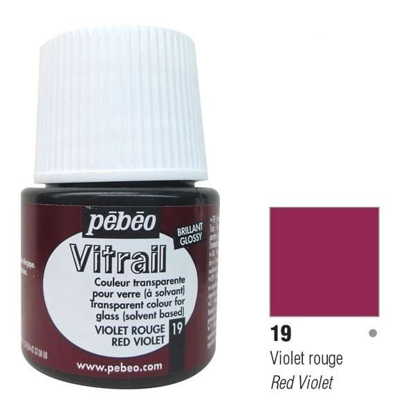 PEBEO Vitrail Boyası Red Violet 45 ml