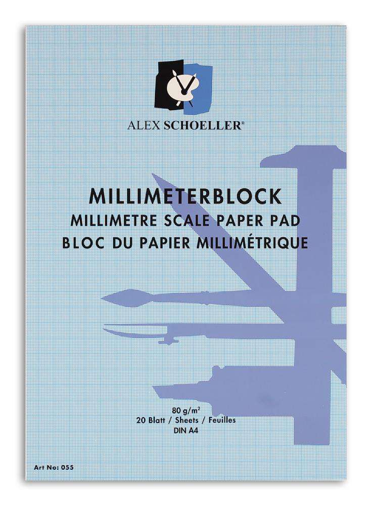 Milimetrik Bloklar A4 20 Yaprak (80 Gr) Mavi