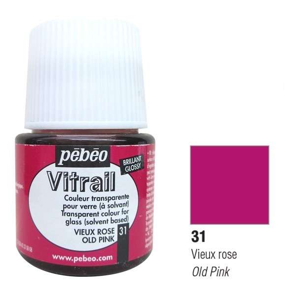 PEBEO Vitrail Boyası Old Pink 45 ml