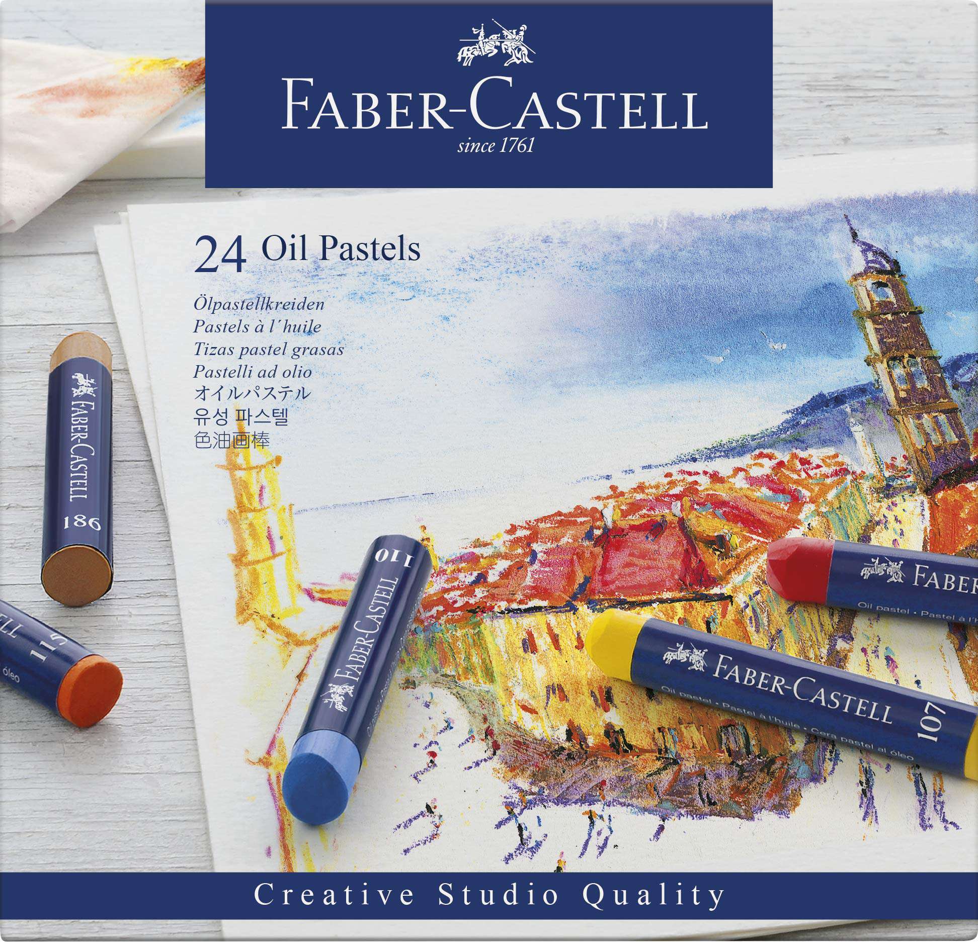 Faber-Castell Yağlı Pastel 24'lü Boya (Creative Studio Quality)